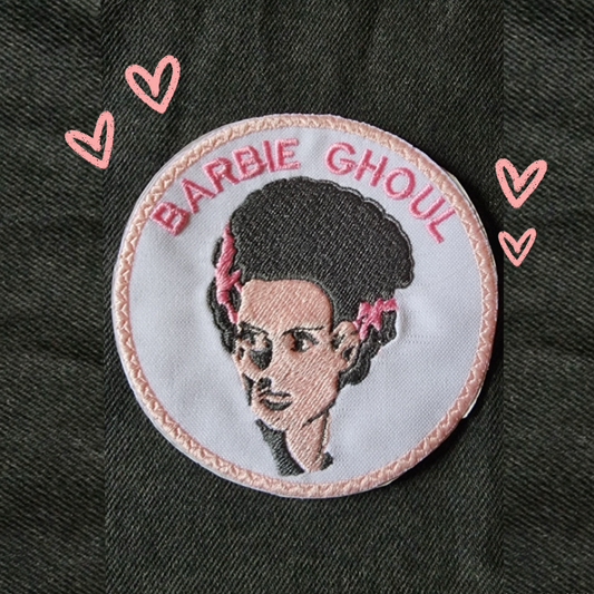 Pink bride ghoul patch